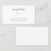 ミニマルテンプレート書モダントレンディー 名刺 (正面/裏面)