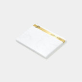 ミニマルテンプレート金ゴールドと大理石モダン ポストイット (アングル)