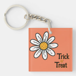 ミニマルデイジーキーチェーン – お洒落フローラチャーム キーホルダー