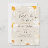 ミニマルデイジーブライドトゥビーブライダルシャワー 招待状 (正面)