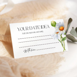 ミニマルデイジー日付の夜アイディア。日付jar エンクロージャーカード