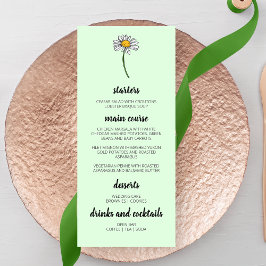 ミニマルデイジー結婚ズ メニュー