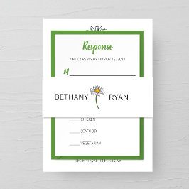 ミニマルデイジー結婚ズ 招待状ベリーバンド