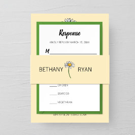 ミニマルデイジー結婚ズ 招待状ベリーバンド