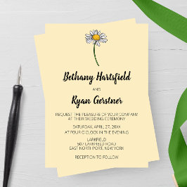 ミニマルデイジー結婚ズ 招待状