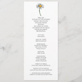 ミニマルデイジー結婚式 プログラム