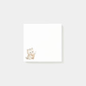 ミニマルデザインかわいい猫アイスクリーム ポストイット (正面)