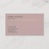 ミニマルデザインエレガントヴィンテージ調和色 名刺 (正面)