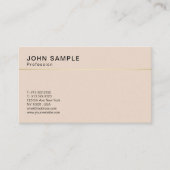 ミニマルデザインエレガント色クリエイティブ 名刺 (正面)