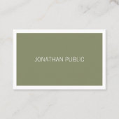 ミニマルデザインシンプルトレンディースタイリッシュラグジュアリー 名刺 (正面)