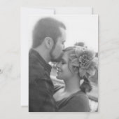 ミニマルデザインシンプル結婚式招待状 招待状 (裏面)