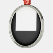 ミニマルデザインフォトフレーム円形オーナメント メタルオーナメント (左)