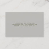 ミニマルデザインモダンテンプレートChic 名刺 (裏面)