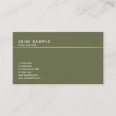 ミニマルデザインヴィンテージエレガント色調和 名刺 (正面)
