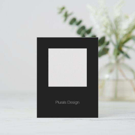 ミニマルデザイン写真枠はがき ポストカード (スタンド正面)