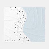 ミニマルデザイン フリースブランケット (正面(横))