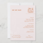 ミニマルデザートフィエスタ| ブライズメイドウィークエンド 招待状 (裏面)