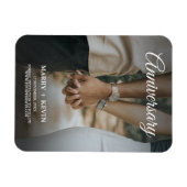 ミニマルトレンディーの写真記念日カードの交換 マグネット (横)