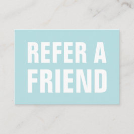 ミニマルトレンディーは友人のパステルブルーを参照 紹介カード
