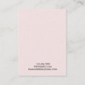 ミニマルトレンディーイヤリング表示カード 名刺 (裏面)