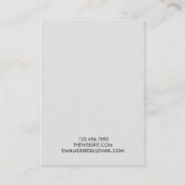 ミニマルトレンディーイヤリング表示カード 名刺 (裏面)