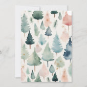 ミニマルトレンディークリスマスツリーズウォーター色 シーズンカード (正面)