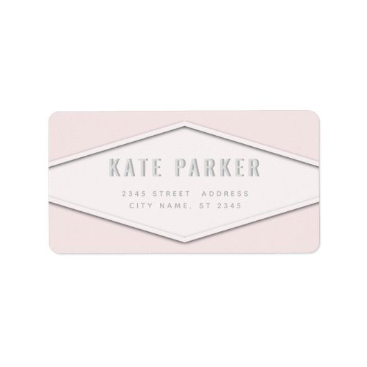 ミニマルトレンディーシンプルプレインラベル ラベル (正面)