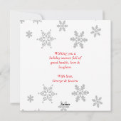 ミニマルトレンディーシンプル写真 シーズンカード (裏面)