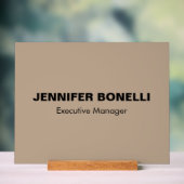 ミニマルトレンディーパーソナライズされたカスタマイズ名 アクリルサイン (ニュートラル)