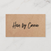 ミニマルトレンディーフェイククラフト美容師 名刺 (正面)