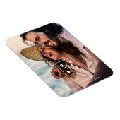 ミニマルトレンディーロマンチック結婚フォトカップル マグネット (右側)