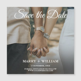 ミニマルトレンディー写真日付磁石を保存