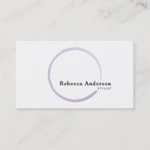 ミニマルトレンディー紫色の水彩円