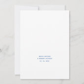 ミニマルトロピカルビーチウェディング 招待状 (裏面)