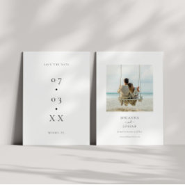 ミニマルトロピカルフォトウェディング セーブザデート