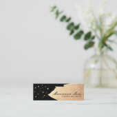 ミニマルネイリストサロン金ゴールドポーランドスターズ スキニー名刺 (スタンド正面)