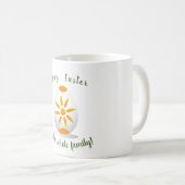 ミニマルハッピーイースターかわいらし漫画コーヒーマグ コーヒーマグカップ (正面右)