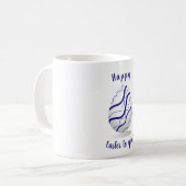 ミニマルハッピーイースターへロマンチックなコーヒームー コーヒーマグカップ (正面左)