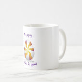 ミニマルハッピーイースターへロマンチック コーヒーマグカップ (正面右)