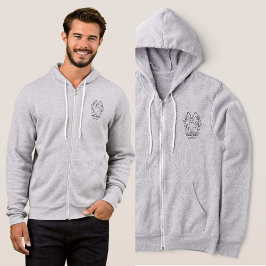 ミニマルハッピーイースターバニーwith名前をカスタムする パーカ