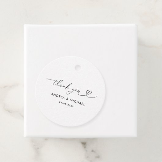 ミニマルハートスクリプト結婚デリケートありがとう フェイバータグ (インサイチュ)