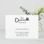 ミニマルハートハウス鍵新しいアドレス移動 案内状 (スタンド正面)