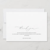 ミニマルハートベビー写真誕生 案内状 (裏面)