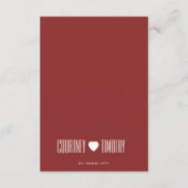 ミニマルハート結婚ズ エンクロージャーカード (裏面)