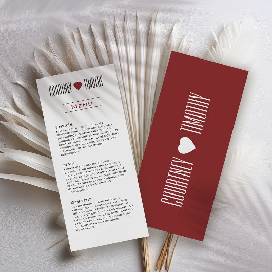 ミニマルハート結婚ズ メニュー