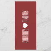 ミニマルハート結婚ズ メニュー (裏面)