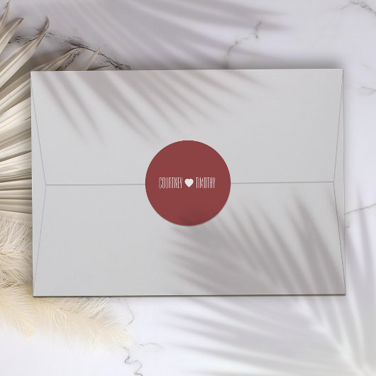 ミニマルハート結婚ズ ラウンドシール