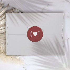 ミニマルハート結婚ズ ラウンドシール