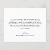 ミニマルハート結婚予算サンキューカード (裏面)