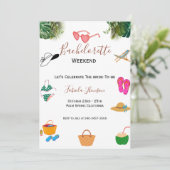 ミニマルバチェロレッテと週末の日程 招待状 (スタンド正面)